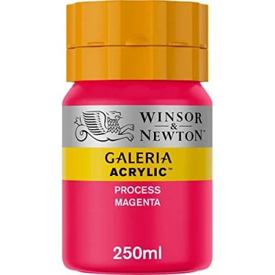 Image of Winsor &amp; Newton Series 1 250ml Bottle Galeria Acrylic Colour with Nozzle Cap Process Magenta
