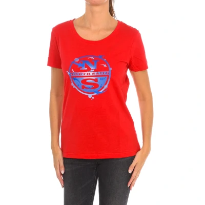 Image of North Sails Womenss short sleeve t shirt 9024340 Red Size X Large