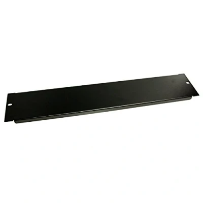 Image of StarTech.com 2U Blanking Panel Steel Rack Mount Filler for 19in Server Enclosure or Cabinet Black (BLANKB2)