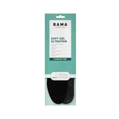 Image of Bama Soft Gel Ultrathin Shoe Insoles Cushioning Inner Soles with Micro Velor Cover Shock Absorbing Inserts for Adults 1 Pair UK 8/9 41 /42EUR