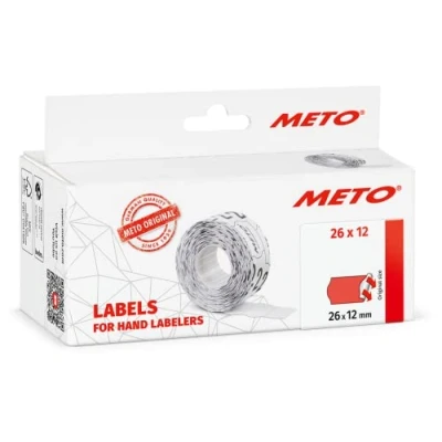 Image of Meto 9506165 26 x 12 mm Hand Labelers Fluor Red