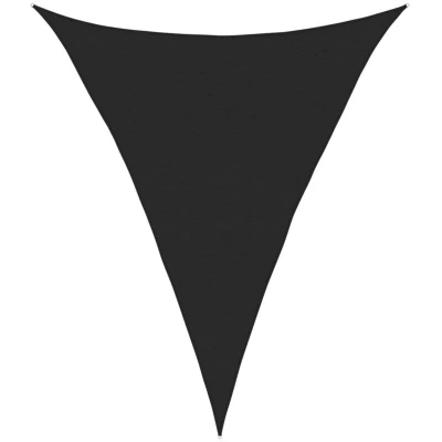 Image of vidaXL Sunshade Sail 160 g/m² Black 4x5x5 m HDPE