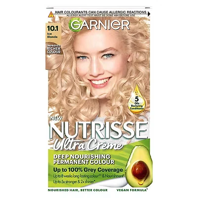 Image of Garnier Nutrisse 10.1 Ice Blonde Permanent Hair Dye
