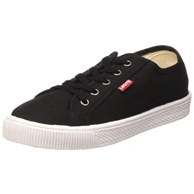 Image of Levi&#039;s Women&#039;s Malibu Beach S Sneakers, Schwarz Regular Black 59, 5 UK