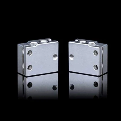 Image of Super Print 2PCS Volcano Heater Block Precision Aluminum with Silicone Sock for FLSUN SR,Volcano Hotend,PT100 Cartridge Sensor DDB Titan Dual Driver Extruder. (2PCS Aluminum)