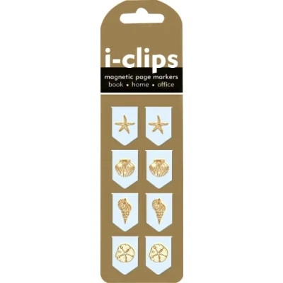 Image of Seashells i Clip Magnetic Page Markers (Set of 8 Bookmarks)
