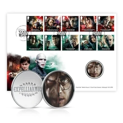Image of Official Harry Potter Medal Cover vs Lord Voldemort: The Final Duel by Royal Mail