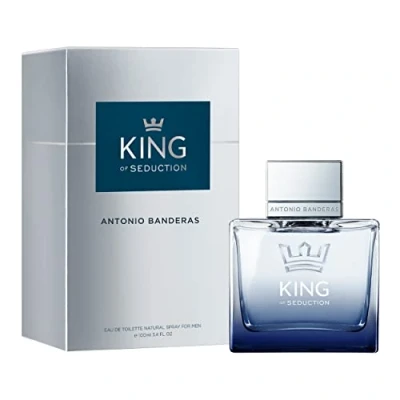 Image of Banderas Perfumes King of Seduction Eau de Toilette for Men Long Lasting Masculine, Intense and Energetic Fragrance Bergamot Apple Notes Ideal Day Wear 100 ml