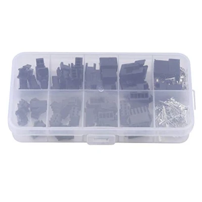 Image of 200pcs SM Plug Connector 2/3/4/5PIN JST 2.54mm Male Female Wire Terminals Jumper Crimp Pin Header Housing Kit,