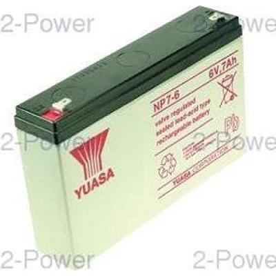 Image of 2 Power 6V 7000mAh Lead Acid Rechargeable Battery