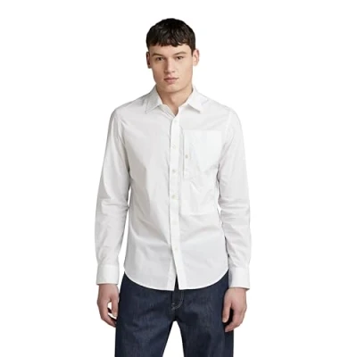Image of G STAR RAW Men&#039;s G4A Slim Shirt, White (white D24289 4481 110), XL