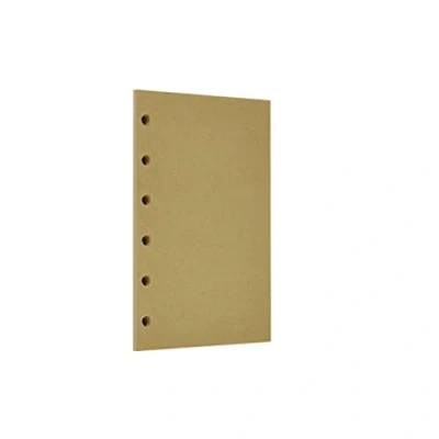 Image of Zelten 1 Pack A7 45 Sheets/90 Pages Kraft Loose Leaf Punched Paper Refills for 6 Hole Binder Personal Organizer Diary Notebook Refillable Planner