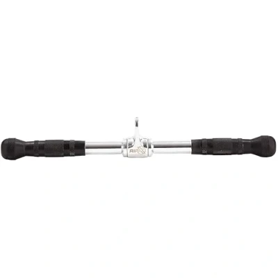 Image of RIP X Revolving Straight Bar Cable Attachment Handle with a Textured Grip