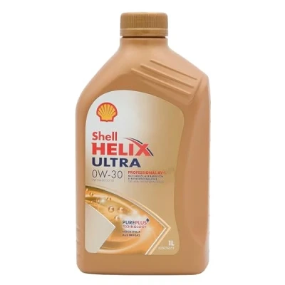 Image of Shell Helix Ultra Professional AV L, 0W 30 Fully Synthetic Motor Oil, For Diesel and Gasoline Engines, 1 L