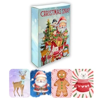 Image of Second Ave Christmas Snap Children&#039;s Kids Fun Xmas Card Game Stocking Eve Box Filler Present