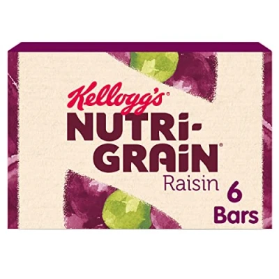 Image of Kellogg&#039;s Nutri Grain Bakes Raisin Snack Bars Box, 6 x 45g