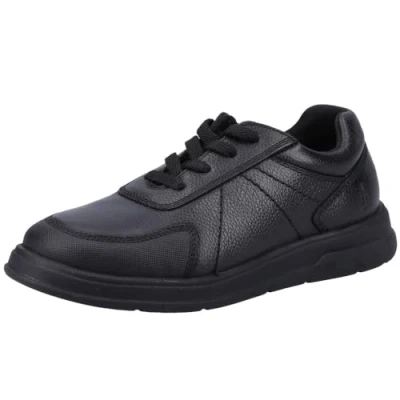 Image of Hush Puppies Robert Senior School Uniform Shoe, Black, 3 UK
