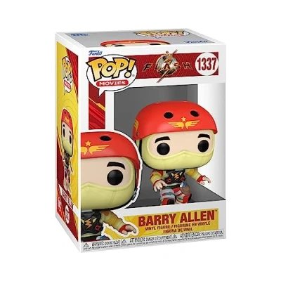 Image of Funko POP! Movies: DC the Flash Barry (Homemade Suit) Comics Collectable Vinyl Figure Gift Idea Official Merchandise Toys for Kids &amp; Adults Comic Books Fans