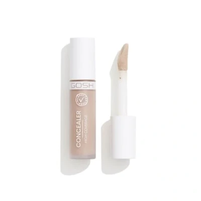 Image of GOSH concealer High coverage 001 Porcelain I liquid to cover dark circles, redness, blemishes and pimples for sensitive skin Long lasting, vegan allergy certified