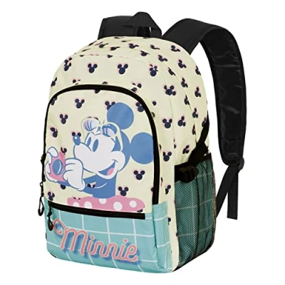 Image of Disney Minnie Mouse Cheese FAN Fight Backpack 2.0, Blue, 18 x 31 44 cm, Capacity 24 L