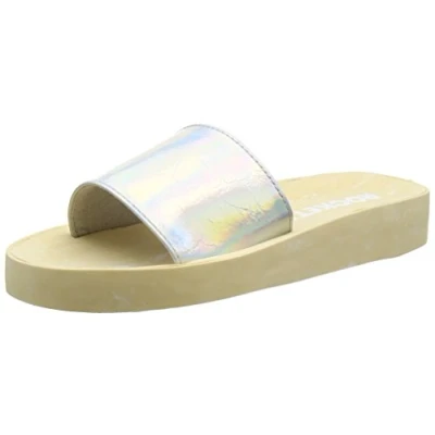 Image of Rocket Dog Women&#039;s Marko Platform Sandals, Silver (Crystal), 4 UK