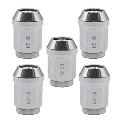 Image of UKB4C 5 x Closed End Wheel Nut 1/2&quot; UNF 19mm OE Hex for Alloy &amp; Steel Wheels