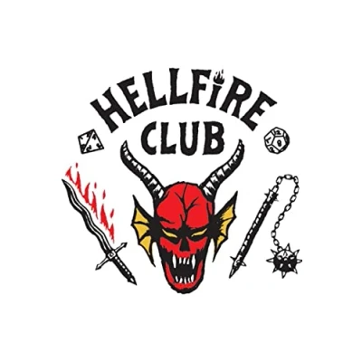 Image of Stranger Things Fleece Blanket Hellfire Club Design Bed Throw Super Soft 100% Polyester 100 x 150cm