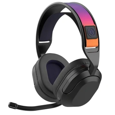 Image of JLab Nightfall Over Ear Wireless Gaming Headset Headsets with Mic for PC/PlayStation/Nintendo Switch 50mm Driver, Cloud Foam Cushions &amp; Sound Isolating Inner Shelf