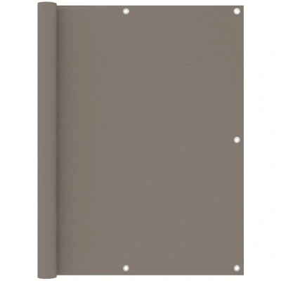 Image of vidaXL Balcony Screen Taupe 120x300 cm Oxford Fabric