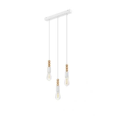Image of Simon Cluster Pendant Ceiling Light White, 3x E27