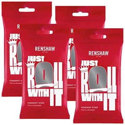 Image of Renshaw Grey Ready to Roll Icing 1kg (Multipack 4X 250g)