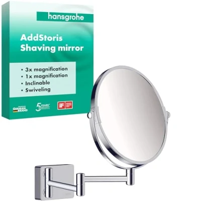 Image of hansgrohe AddStoris Shaving mirror, chrome, 41791000