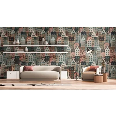 Image of Metropolitan Stories Mural Stockholm Houses 391822