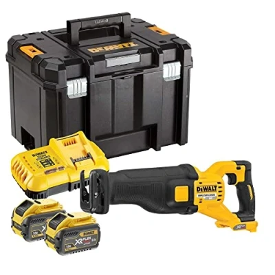 Image of DeWalt DCS389X2 Cordless 54V FlexVolt Reciprocating Saw, 2X 9Ah Batteries, Charger and TSTAK Case