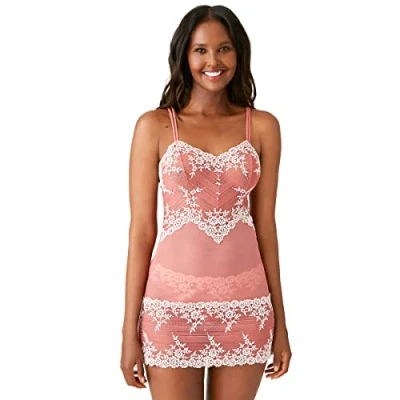 Image of Wacoal Women&#039;s Embrace Lace Chemise, Faded Rose, S