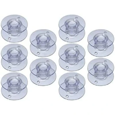Image of SewBox 10 x 15k Style Bobbins for Domestic Sewing Machines Will Fit Brother, Toyota, Janome + More