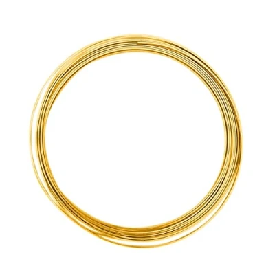 Image of Vaessen Creative Aluminium flat wire 3,5x1mm 5m gold,