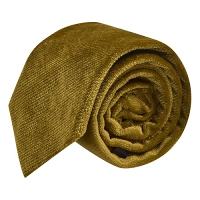 Image of King &amp; Priory Luxury Antique Gold Textured Velvet Tie