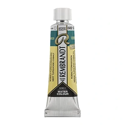 Image of Rembrandt Watercolour Tube 10 ml Cobalt Turquoise Green 682