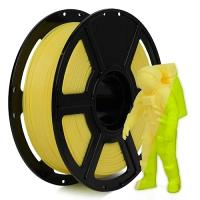 Image of FLASHFORGE Glow in The Dark Rapid PLA Filament 1.75mm, High Flow Speedy 3D Printer Luminous Yellow, Max 500mm/s Speed Printing, Brightness and Long Lasting Glowing Effect