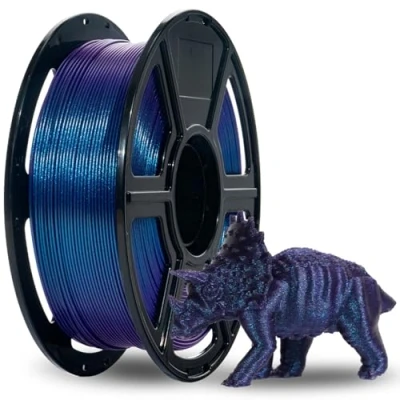 Image of FLASHFORGE Chameleon Rapid PLA Filament 1.75mm Nebula Purple, Color Shift High Flow Speedy 3D Printer Filament, Max 500mm/s Fast Printing, Display Shimmering Effects from Various Angles and Light
