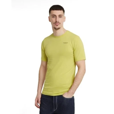 Image of G Star Men&#039;s Slim Base T Shirt, green (linden D19070 C723 G306), S