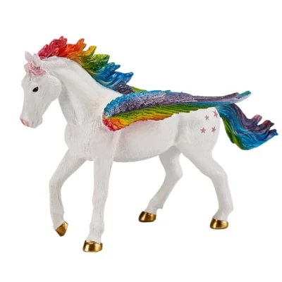 Image of MOJO Pegasus Rainbow Mythical Fantasy Monster Model Toy Figure