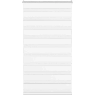 Image of vidaXL Zebra Blind White 80x150 cm Fabric Width 75.9 Polyester