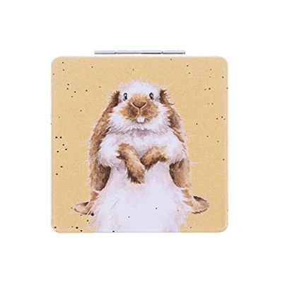 Image of Wrendale Designs &#039;Earisitible&#039; Rabbit Compact Mirror