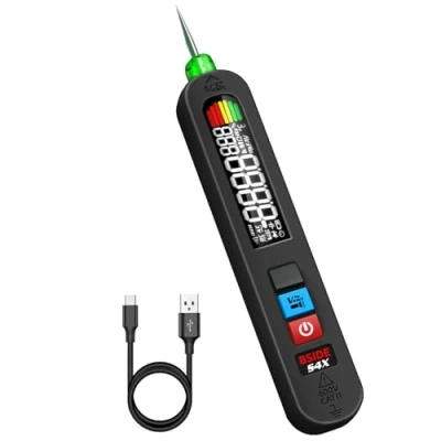 Image of BSIDE S4X AC Voltage Tester Rechargeable Non Contact Detector Pen with Super Large Colour LCD Domestic Electric Leak 12V 300V Live Wire Finder Mains Circuit Flashlight