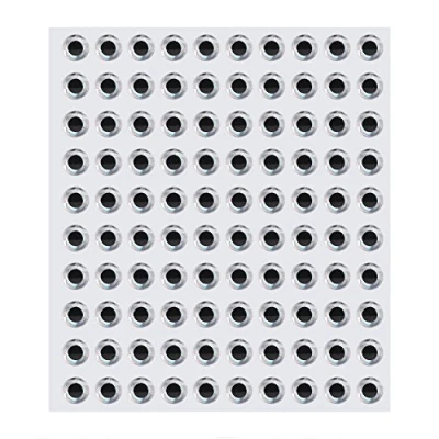 Image of Fishing Lure Eyes, 100Pcs Lifelike 3D Fish Eyes Durable Artificial Simulation 3/4/8mm (8mm silver) Supplies