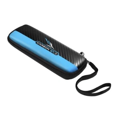 Image of Harrows Darts Case Carbon ST Pro Dart Holder I Holds 3 Protective EVA Material Accessories Fully Assembled and (Blue)