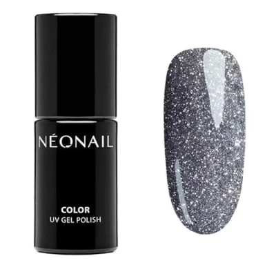 Image of NEONAIL Silver Glitter with Particles UV Nail Polish 7.2 ml LED Illuminating Sydney