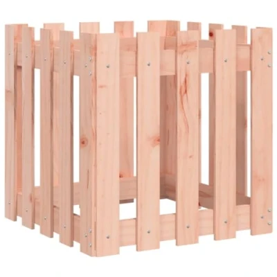 Image of vidaXL Solid Douglas Wood Square Garden Planter Spacious Design for Indoor or Outdoor Use, Easy Assembly